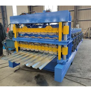 Building Material 3 Layer Metal Roof Roll Forming Machine