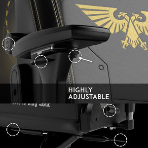 Chaise de jeu ergonomique <span class=keywords><strong>NobleChair</strong></span> avec accoudoirs 4D, mousse haute densité, chaise de jeu haut de gamme avec soutien lombaire réglable intégré - Product Image 4