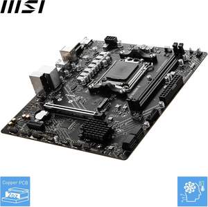 Carte mère <span class=keywords><strong>MSI</strong></span> Pro B650M-B Micro ATX, compatible avec les processeurs AMD Ryzen 7000 Series AM5 - DDR5 Memory Boost <span class=keywords><strong>6800</strong></span> + MHz/OC - Product Image 4