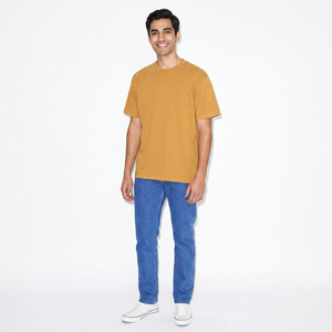 Camiseta Holgada de Algodón 100% para Hombre, Corte Cuadrado Extra Grande, Hombros Caídos, Diseño Personalizado con Estampado, Ropa de Punto de Talla Grande - Product Image 1