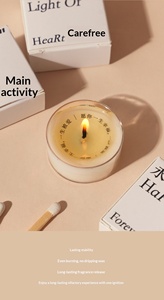 White handmade tea wax <b>small</b> <b>candle</b> aromatherapy atmosphere mini ins wind aromatherapy high-end fragrance scented <b>candle</b> - Product Image 3
