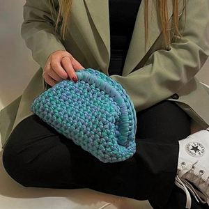 Custom Handmade Eco-Friendly Lightweight Crochet Clutch Cosmetic Bag Autumn Winter Women's Makeup Organizer Travel <b>Storage</b> - Product Image 2