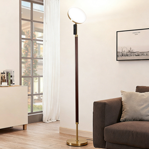 Wood 30W <b>LED</b> Midcentury Floor Lamp Remote <b>Control</b> Stepless Dimmable Color Changing Modern Uplight Corner Lamp for Bedroom Office - Product Image 6