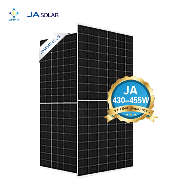 JAソーラーディープブルー4.0Pro高効率430W 435W 440W 445W 450W 455W太陽光発電パネルNタイプバイフェイシャルモノJAソーラーパネル