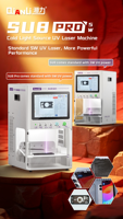 Machine de marquage laser à lumière froide UV QianLi SU8 Pro avec pompe pour la séparation du verre avant, du boîtier arrière et du cadre d'iPhone 110V/220V