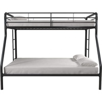 Lit superposé traditionnel en métal durable avec structure en acier, taille simple/double, pour chambre à coucher, hôtel, école, appartement