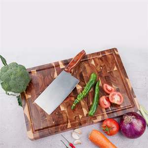 Tabla de Cortar Grande de Madera de Acacia con Certificación FDA LFGB SGS para Cocina Doméstica, Carnicería, Restaurante y Servicios de Catering - Product Image 3