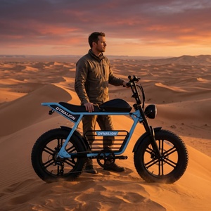 Bicicleta Eléctrica Todoterreno Resistente con Neumáticos Anchos Antideslizantes, Bicicleta Eléctrica Robusta para Explorar <span class=keywords><strong>Dunas</strong></span> de Arena - Product Image 3