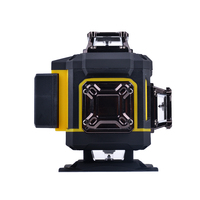 Niveau laser vert 4D à 16 lignes, outil de nivellement automatique, ligne transversale à 360 degrés de qualité industrielle pour l'intérieur et l'extérieur.