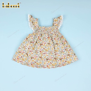 Shired-Conjunto de Ropa para Niñas, Juego de 2 piezas, amarillo, Floral, OEM, ODM, personalizado, hecho a mano, en stock, fabricante al por mayor, BB3281 - Product Image 6