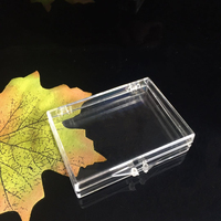 Boîte à bijoux en plastique transparente pour bagues