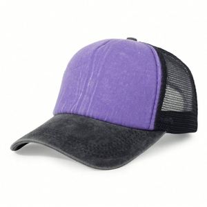 Gorra Trucker de Malla Personalizada al por Mayor de Alta Calidad con Logotipo Bordado de Camión en Sarga de Algodón Negra de 5 Paneles - Product Image 4