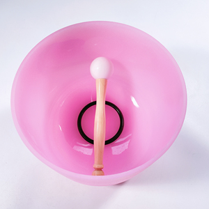 Bol chantant en quartz coloré Huiying, accordé sur les notes musicales C D <span class=keywords><strong>E</strong></span> <span class=keywords><strong>F</strong></span> G A B, artisanat parfait pour la musique - Product Image 6