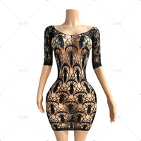 ELITES Vente en gros Personnalisation Nouveau style Dentelle Burlesque Tenues de scène érotiques Vêtements exotiques