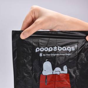 2023 Hot Sale Biologisch abbaubare Hundekot beutel Kompost ierbare umwelt freundliche Hunde mülls äcke Entsorgungs bedarf für Haustier abfälle Schwarzer Kunststoff - Product Image 4