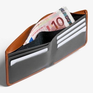 Custom Your Brand Luxury Mens Slim Wallet RFID Blocking Genuine Leather Wallet - Product Image 4