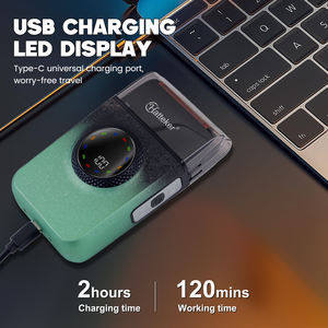 Hatteker-Afeitadora eléctrica de <span class=keywords><strong>3</strong></span> velocidades para hombre, recortadora de barba USB - Product Image 2