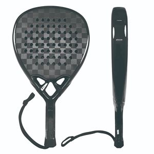 Raqueta de Pádel Redonda de Fibra de Carbono y Fibra de Vidrio, Raqueta de Tenis Playa Personalizada, Fabricante OEM - Product Image 1
