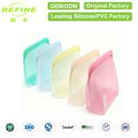 Conteneurs de congélation portables en silicone Refine Factory pour légumes, fruits et aliments de cuisine, sacs de rangement réutilisables
