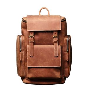 Wholesale <b>Large</b> Capacity Fashion Waterproof Leather Preppy Laptop <b>Backpack</b> for College Students PU Zipper for Travel <b>School</b> Use - Product Image 4