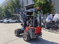 Mini-chargeuse sur pneus chinoise HAIJU H160, moteur Perkins avec puissance nominale de 18,2 KW, 4x4, petite chargeuse sur pneus pour ferme et pâturage
