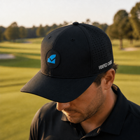 Casquettes de baseball en nylon perforées au laser de haute qualité, logo en silicone personnalisé, unisexe, imperméable, casquette de golf, casquette de baseball