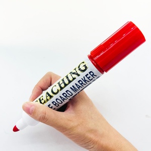Marqueur pour tableau blanc de qualité supérieure, super luxueux, 6 pièces/boîte, facilement effaçable, rouge et noir, grande taille, pour l'enseignement - Product Image 3
