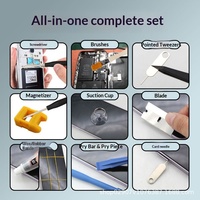 Kit d'outils de réparation et de démontage de téléphones portables, 45 embouts de précision en acier pour vis en plastique, pour l'ouverture d'écrans iPhone/Android et le nettoyage de la poussière