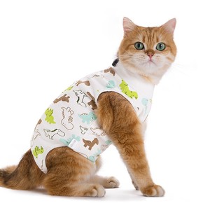 <span class=keywords><strong>Camiseta</strong></span> Cómoda para Esterilización de Gatos, con Lindo Estampado Animal, Ropa Postoperatoria Anti-Lamido, Ropa Transpirable para Esterilización de Gatitos - Product Image 2