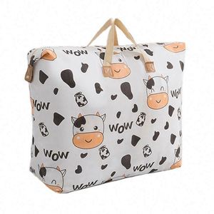 Sac de rangement en tissu écologique à motif de dessin animé, sac de voyage imperméable, sac de sport OBag - Product Image 1