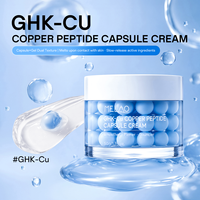 Crème Visage Anti-Âge et Anti-Rides au Peptide de Cuivre GHK-Cu en Capsules Bleues, Effet Raffermissant et Lissant, Marque Blanche