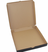 Usine de boîtes en papier, vente en gros, conception personnalisée, boîte alimentaire en carton ondulé noir, boîte à pizza 8, 10, 12 pouces
