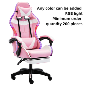 <span class=keywords><strong>Silla</strong></span> Gamer Ergonómica de Estilo Moderno, Giratoria, Reclinable, de Cuero PVC, con Elevación Alta, Masaje, Base de Madera y Hierro - Product Image 5