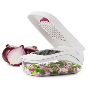 Grips Vegetable And Onion Chopper With Easy Pour Opening