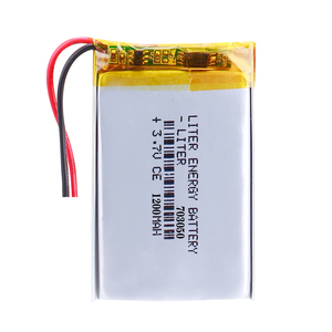 Baterai Lipo isi ulang 703050 1200mah 3.7v baterai Lithium Li Ion surya kantong PCM kapasitas tinggi baterai Lithium Ion - Product Image 1