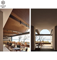 Table à manger complète personnalisée au design moderne en bois avec ensemble de chaises pour mobilier d'hôtel et de restaurant