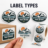 Autocollant PVC adhésif pour le sport et les loisirs, impression couleur, découpe matricielle, finition mate, autocollant logo montagne pour extérieur
