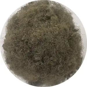 Brown Colored 15DX51mm Hollow 6DX64mm Recycled Polyester Fiber PSF