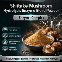 Poudre de complexe enzymatique de hydrolyse de champignons Shiitake de qualité alimentaire avec cellulase et protéase pour l'extraction d'arômes et l'assaisonnement