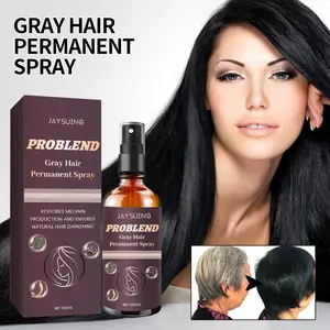 Vendita a caldo Jaysuing a base di erbe oscuranti per capelli lave-in poligonum Spray per capelli Anti-grigio che illumina il siero per la crescita dei capelli