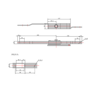 Stainless Steel Rotary Latch <b>Lock</b> X 5821S Industrial Furniture <b>Cabinet</b> Door <b>Lock</b> With Telescopic Lever Durable Design - Product Image 1