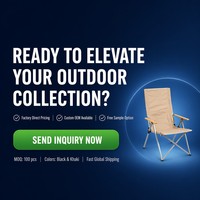 Chaise pliante d'extérieur robuste en métal avec dossier haut et tissu Oxford pour pique-nique, plage et patio – Vente en gros
