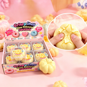 ของเล่นบีบฟักทองกรอบกรอบ TPR คืนตัวช้า บีบเล่นได้สองแบบ บรรเทาความเครียด สำหรับทุกเพศ - Product Image 1