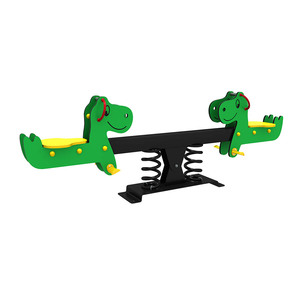 Balançoire à ressorts en PE pour enfants, équipement de terrain de jeu pour parcs publics, vente en gros, fabricant chinois - Product Image 4