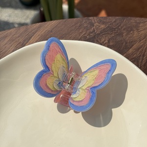 Pince à Cheveux Élégante pour Femme – Accessoire Haut de Gamme en Plastique avec Magnifique Motif Papillon – Vente en Gros - Product Image 3