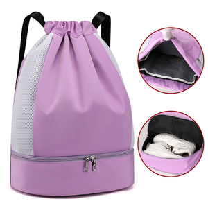 กระเป๋าเป้สะพายหลังแบบผูกเชือกกระเป๋ากันน้ำพับได้กำหนดได้เองกระเป๋าสตริงสำหรับยิมกระเป๋าเป้สะพายหลังแบบลำลองสำหรับกลางแจ้ง - Product Image 5