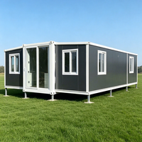 Maison conteneur préfabriquée moderne, extensible et respirante, prête à l'emploi, utilisable comme entrepôt, bureau, bureau à domicile, villa de luxe, avec entrée personnalisée 5