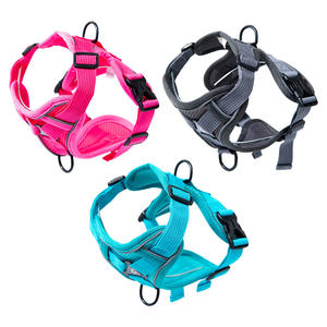 Arnés ajustable de poliéster para mascotas, chaleco de moda, correa para perros y gatos, característica especial antiescape, patrón sólido - Product Image 1