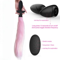 Vibromasseur anal vibrant à télécommande avec queue de renard pour accessoires de cosplay, masturbation sexuelle pour femmes et hommes