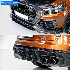 Adatto per <span class=keywords><strong>Audi</strong></span> <span class=keywords><strong>RS</strong></span> Q8 modificato mansoy kit spoiler per auto in fibra di carbonio labbro anteriore labbro posteriore ala superiore ala posteriore - Product Image 2